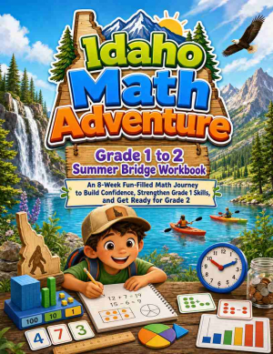 Idaho Summer Bridge Grade 1 to 2 Math: 8 Weeks of Daily Practice