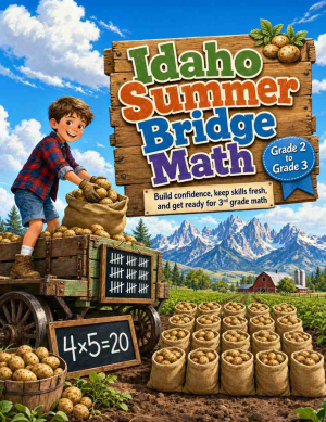 Idaho Summer Bridge Grade 2 to 3 Math: 8 Weeks of Daily Practice