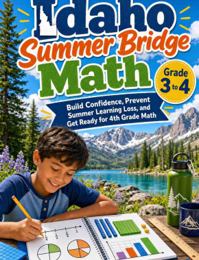 Idaho Summer Bridge Grade 3 to 4 Math: 8 Weeks of Daily Practice