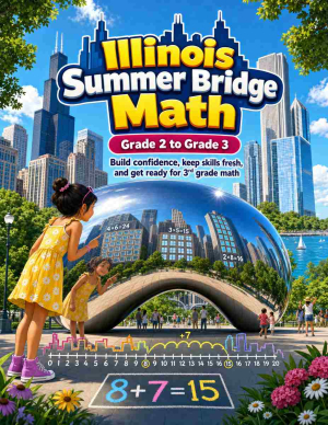 Illinois Summer Bridge Grade 2 to 3 Math: 8 Weeks of Daily Practice