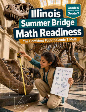 Illinois Summer Bridge Grade 6 to 7 Math: 8 Weeks of Daily Practice