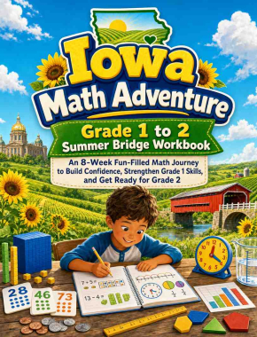 Iowa Summer Bridge Grade 1 to 2 Math: 8 Weeks of Daily Practice