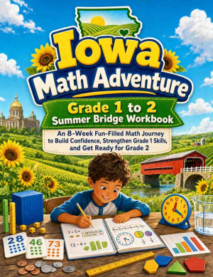 Iowa Summer Bridge Grade 1 to 2 Math: 8 Weeks of Daily Practice