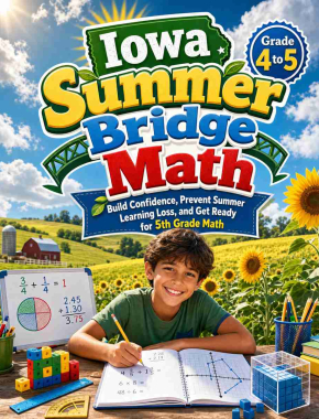 Iowa Summer Bridge Grade 4 to 5 Math: 8 Weeks of Daily Practice