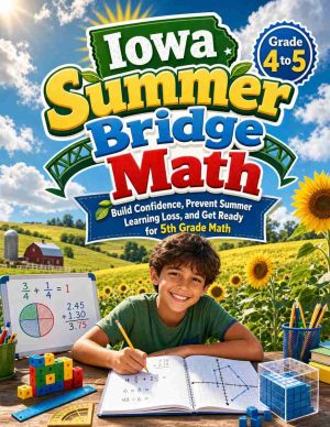 Iowa Summer Bridge Grade 4 to 5 Math: 8 Weeks of Daily Practice