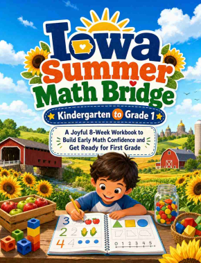 Iowa Summer Bridge K to Grade 1 Math: 8 Weeks of Daily Practice