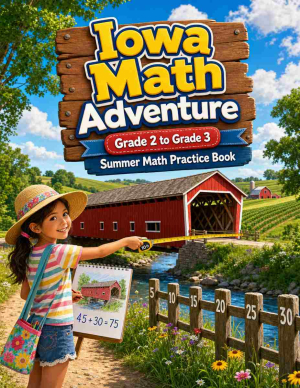 Iowa Grade 2 to 3 Summer Math Practice Book: 8 Weeks of Daily Practice