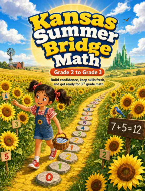 Kansas Summer Bridge Grade 2 to 3 Math: 8 Weeks of Daily Practice