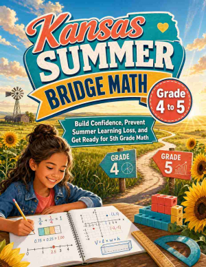 Kansas Summer Bridge Grade 4 to 5 Math: 8 Weeks of Daily Practice