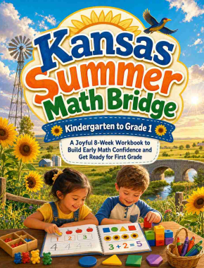 Kansas Summer Bridge K to Grade 1 Math: 8 Weeks of Daily Practice