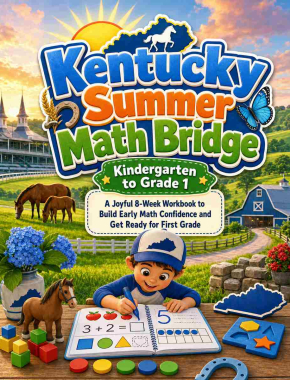 Kentucky Summer Bridge K to Grade 1 Math: 8 Weeks of Daily Practice