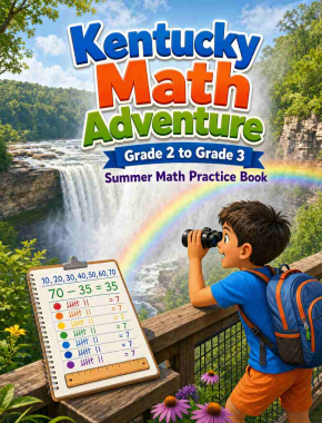 Kentucky Grade 2 to 3 Summer Math Practice Book: 8 Weeks of Daily Practice