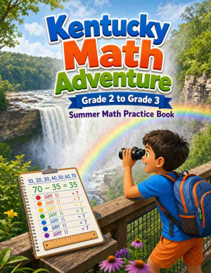 Kentucky Grade 2 to 3 Summer Math Practice Book: 8 Weeks of Daily Practice