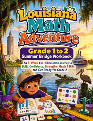 Louisiana Summer Bridge Grade 1 to 2 Math: 8 Weeks of Daily Practice