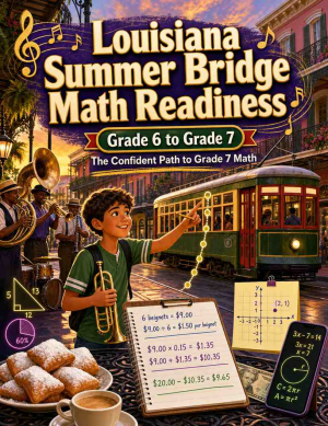 Louisiana Summer Bridge Grade 6 to 7 Math: 8 Weeks of Daily Practice