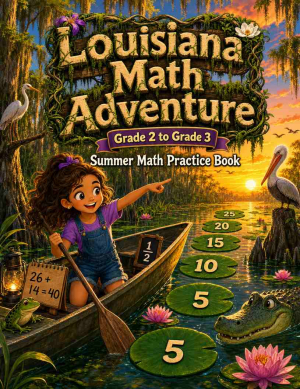 Louisiana Grade 2 to 3 Summer Math Practice Book: 8 Weeks of Daily Practice