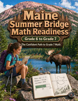 Maine Summer Bridge Grade 6 to 7 Math: 8 Weeks of Daily Practice