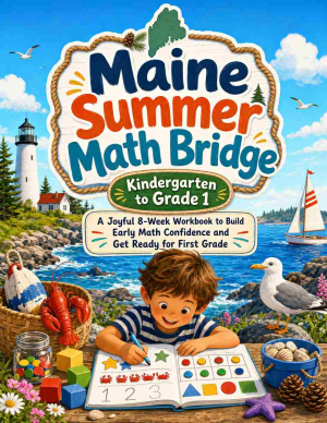 Maine Summer Bridge K to Grade 1 Math: 8 Weeks of Daily Practice