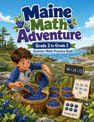 Maine Grade 2 to 3 Summer Math Practice Book: 8 Weeks of Daily Practice