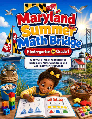 Maryland Summer Bridge K to Grade 1 Math: 8 Weeks of Daily Practice