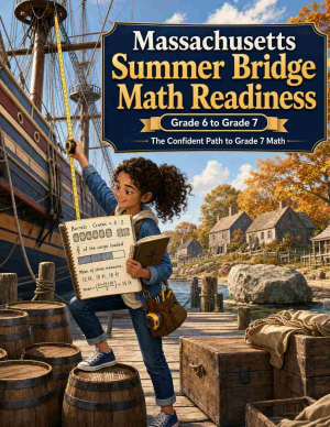 Massachusetts Summer Bridge Grade 6 to 7 Math: 8 Weeks of Daily Practice