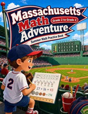 Massachusetts Grade 2 to 3 Summer Math Practice Book: 8 Weeks of Daily Practice