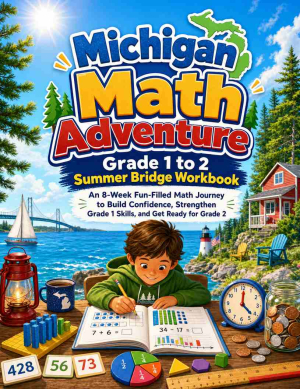 Michigan Summer Bridge Grade 1 to 2 Math: 8 Weeks of Daily Practice