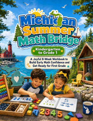 Michigan Summer Bridge K to Grade 1 Math: 8 Weeks of Daily Practice