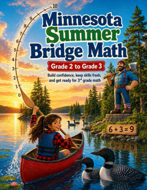Minnesota Summer Bridge Grade 2 to 3 Math: 8 Weeks of Daily Practice
