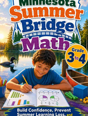 Minnesota Summer Bridge Grade 3 to 4 Math: 8 Weeks of Daily Practice