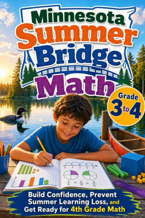 Minnesota Summer Bridge Grade 3 to 4 Math: 8 Weeks of Daily Practice