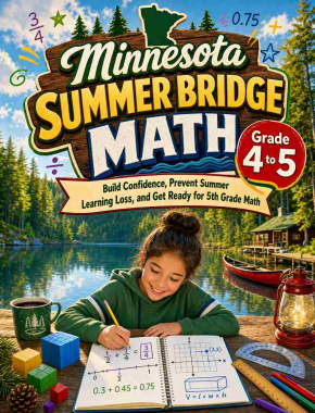 Minnesota Summer Bridge Grade 4 to 5 Math: 8 Weeks of Daily Practice