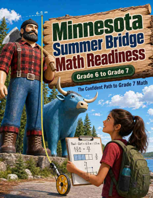 Minnesota Summer Bridge Grade 6 to 7 Math: 8 Weeks of Daily Practice