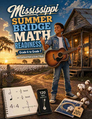 Mississippi Summer Bridge Grade 6 to 7 Math: 8 Weeks of Daily Practice