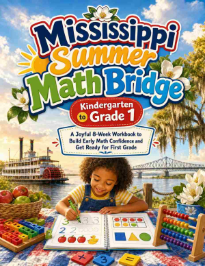 Mississippi Summer Bridge K to Grade 1 Math: 8 Weeks of Daily Practice