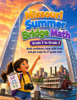 Missouri Summer Bridge Grade 2 to 3 Math: 8 Weeks of Daily Practice