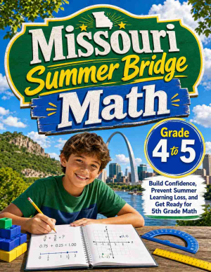 Missouri Summer Bridge Grade 4 to 5 Math: 8 Weeks of Daily Practice