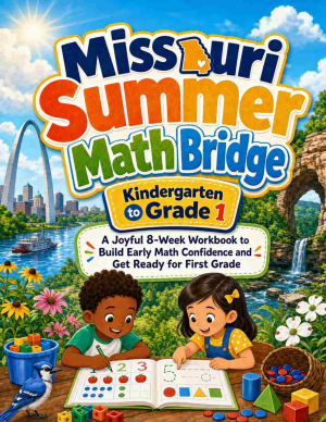 Missouri Summer Bridge K to Grade 1 Math: 8 Weeks of Daily Practice