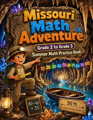 Missouri Grade 2 to 3 Summer Math Practice Book: 8 Weeks of Daily Practice