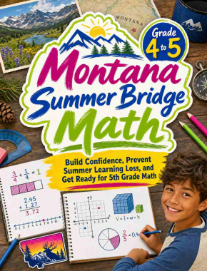 Montana Summer Bridge Grade 4 to 5 Math: 8 Weeks of Daily Practice