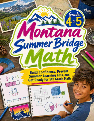 Montana Summer Bridge Grade 4 to 5 Math: 8 Weeks of Daily Practice