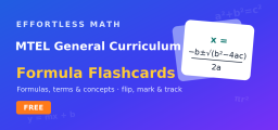 MTEL General Curriculum Math Flashcards