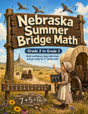 Nebraska Summer Bridge Grade 2 to 3 Math: 8 Weeks of Daily Practice