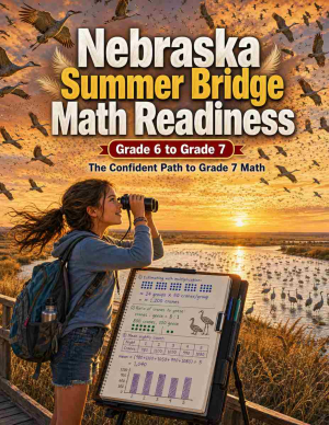 Nebraska Summer Bridge Grade 6 to 7 Math: 8 Weeks of Daily Practice