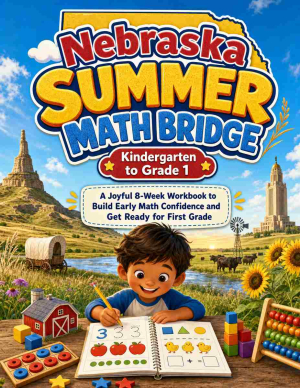 Nebraska Summer Bridge K to Grade 1 Math: 8 Weeks of Daily Practice