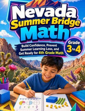 Nevada Summer Bridge Grade 3 to 4 Math: 8 Weeks of Daily Practice