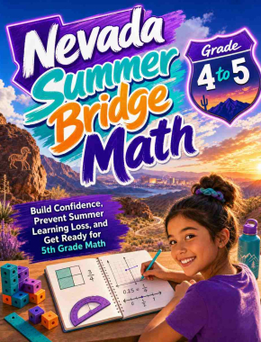 Nevada Summer Bridge Grade 4 to 5 Math: 8 Weeks of Daily Practice