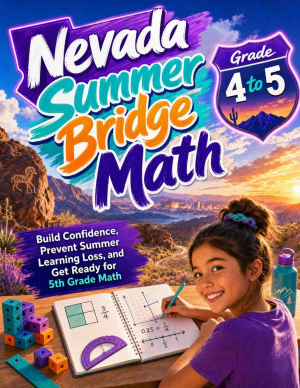 Nevada Summer Bridge Grade 4 to 5 Math: 8 Weeks of Daily Practice