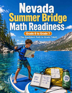 Nevada Summer Bridge Grade 6 to 7 Math: 8 Weeks of Daily Practice