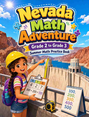 Nevada Grade 2 to 3 Summer Math Practice Book: 8 Weeks of Daily Practice